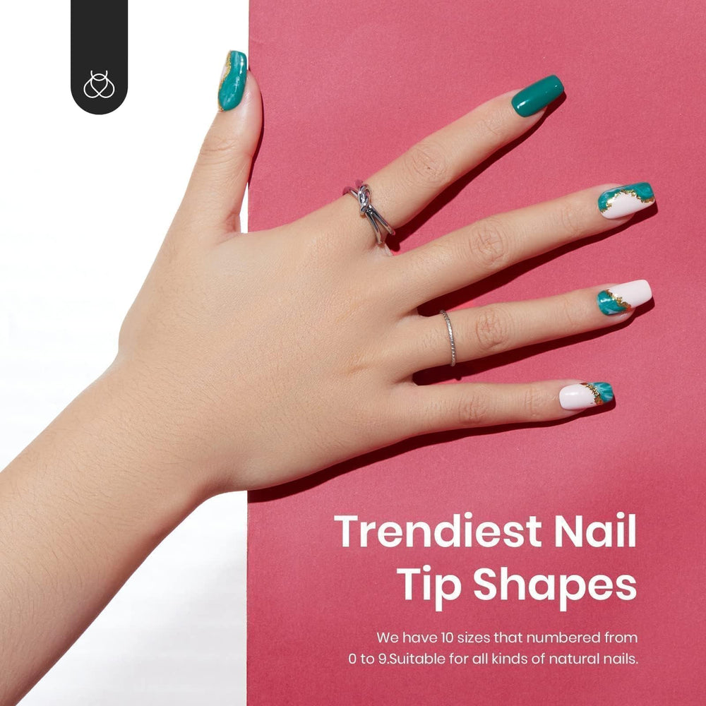 Beetles Gel Nail Tips, ideal para diseños de uñas y nail art en casa.