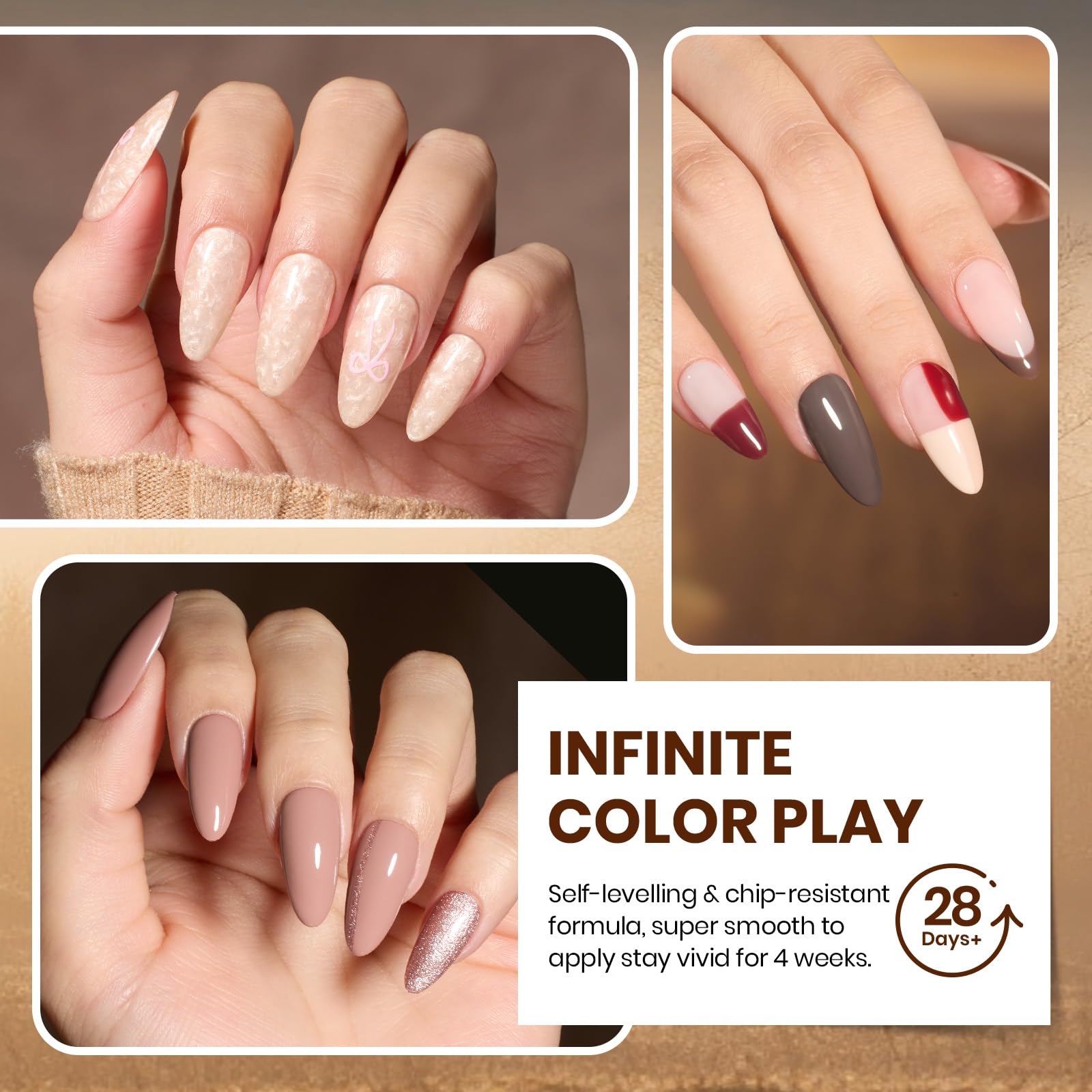 Beetles Gel Polish kit regalo completo para amantes de uñas.