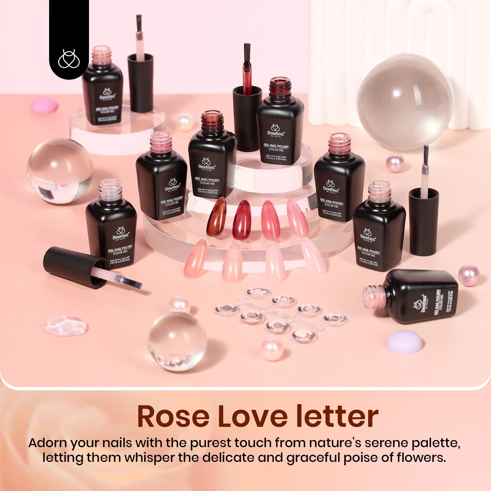 Beetles Gel Polish Transparente para una capa suave