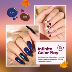Beetles Gel Polish Twilight Rojo para un acabado vibrante