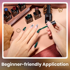 Beetles Gel Polish Twilight Verde Oscuro para estilo natural