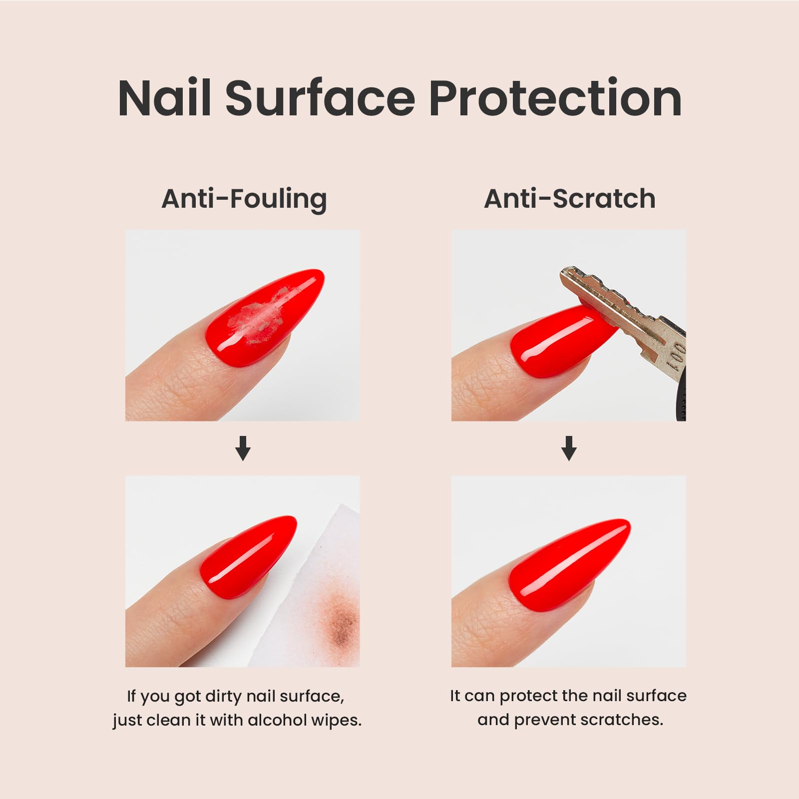 Beetles Gel Top Coat resistente a rayados para uñas diseñadas