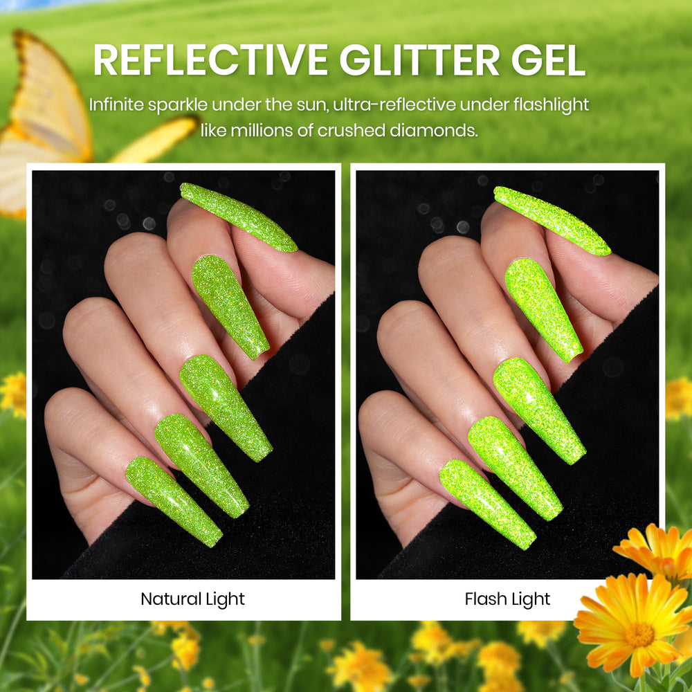 Beetles Gel Polish brillo prismático, acabado iridiscente para uñas modernas.