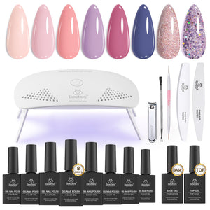 Beetles Gel Uñas paleta rosa: colores vibrantes para manicura en casa.