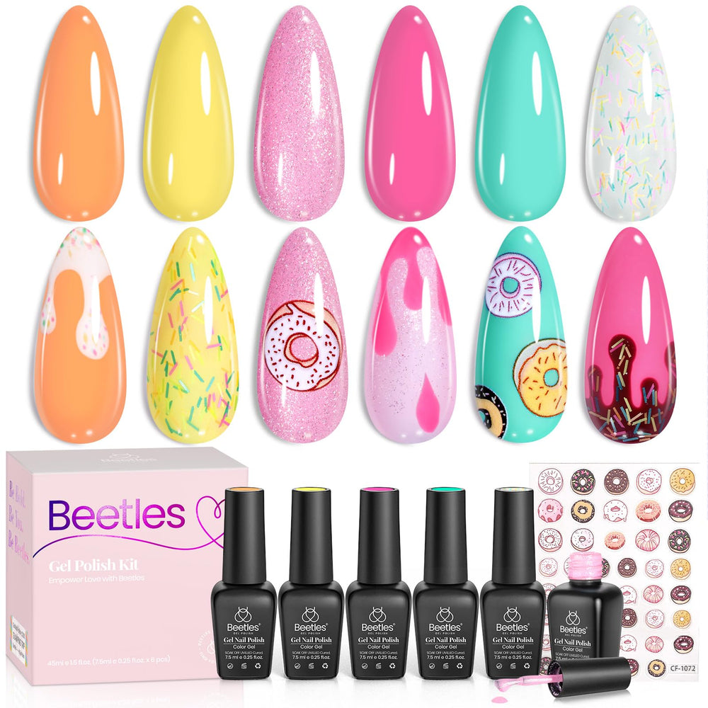 Beetles Gel UV Acabado Superior, capa protectora para brillo duradero.