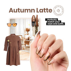 Beetles Mocha Mousse acabado brillante y duradero en uñas
