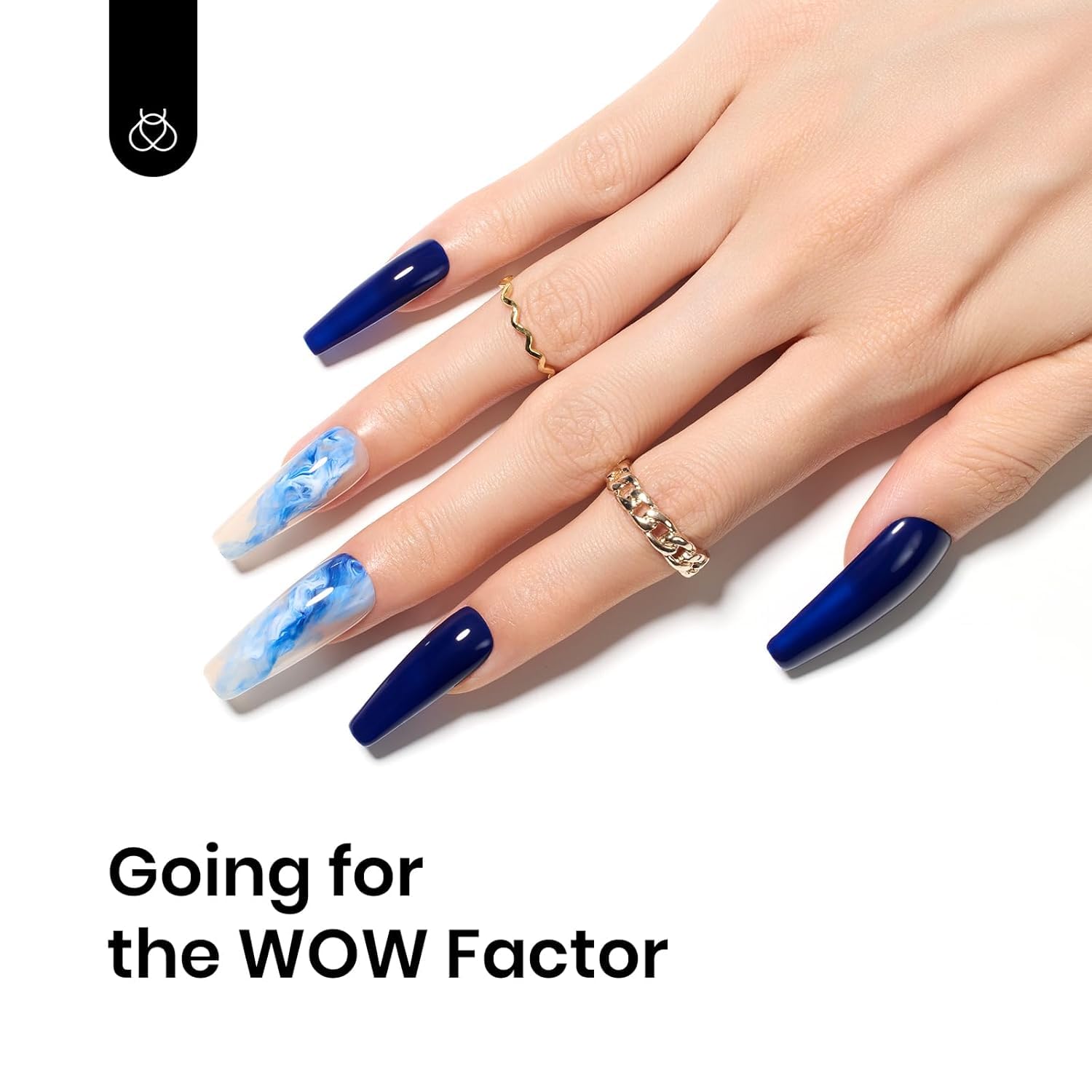 Beetles Navy Blue Gel, manicuras en casa, fácil de lograr.