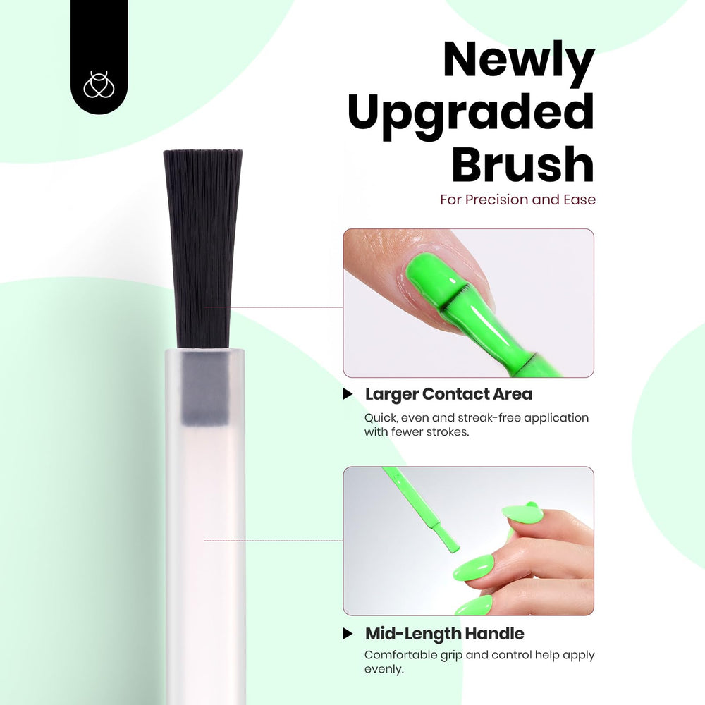 Beetles Neon Verde Gel Esmalte, retirada fácil para sesiones sin complicaciones.