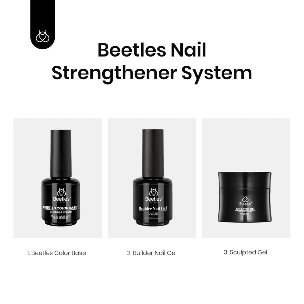 Beetles nuevas formulaciones base y capa, compatible con uñas profesionales.