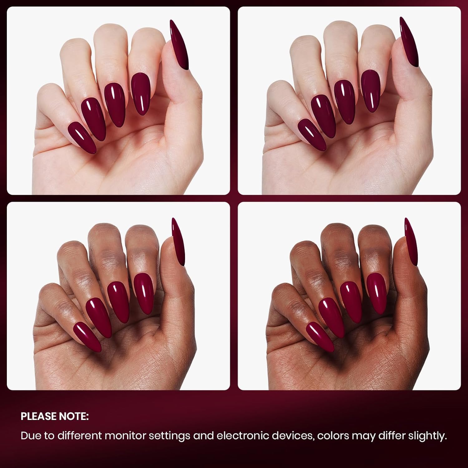 Beetles Esmalte en gel Oxblood Rojo pigmento vivo para cobertura homogénea