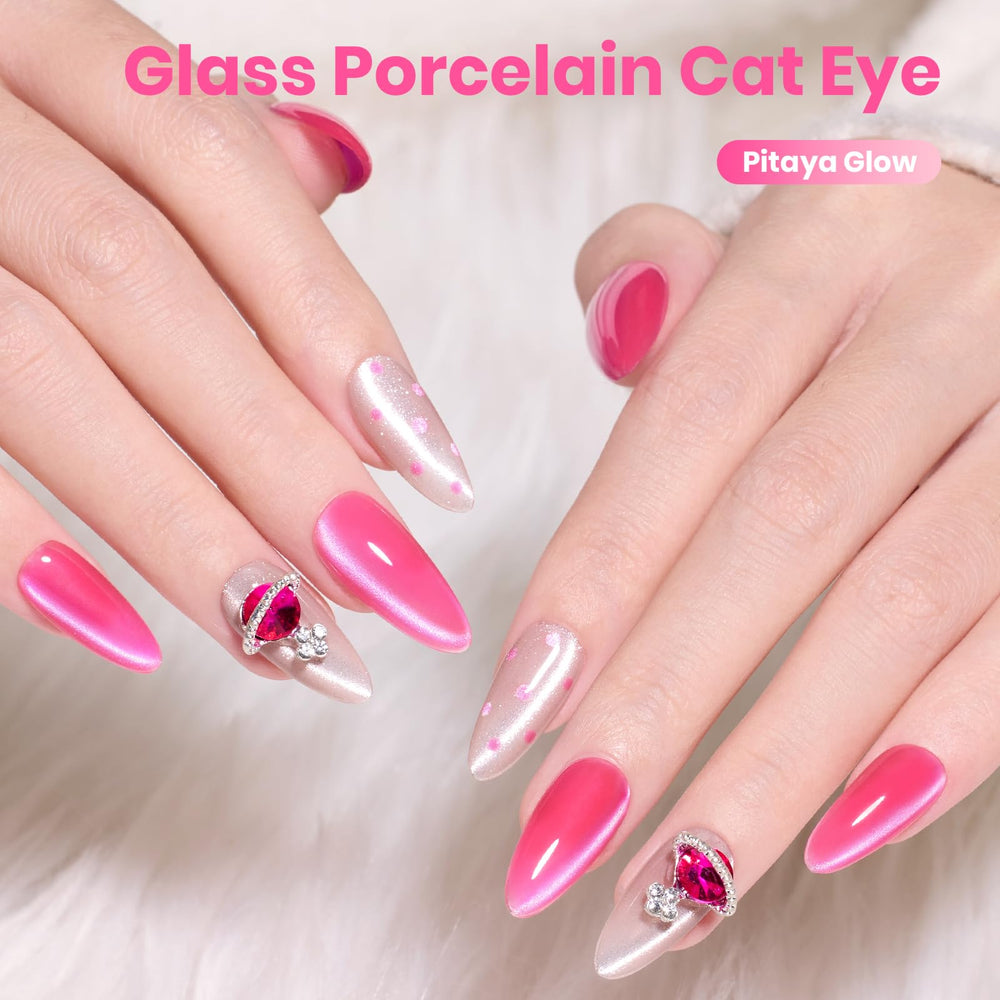 Beetles Pitaya Glow Rosa Ojo de Gato, ideal para uso casero y estilos rápidos.