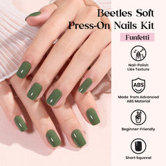 Beetles Press On Nails con 24 colores brillantes para combinar
