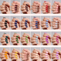 Uñas Beetles con forma cuadrada corta para aspecto natural