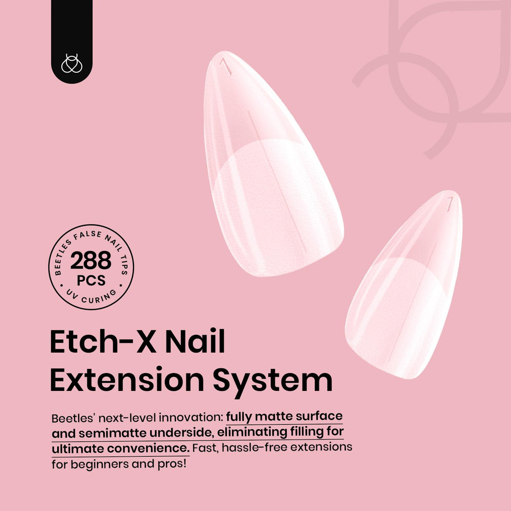 Beetles Gel Polish: puntas preformadas en 12 tallas para dedos variados.