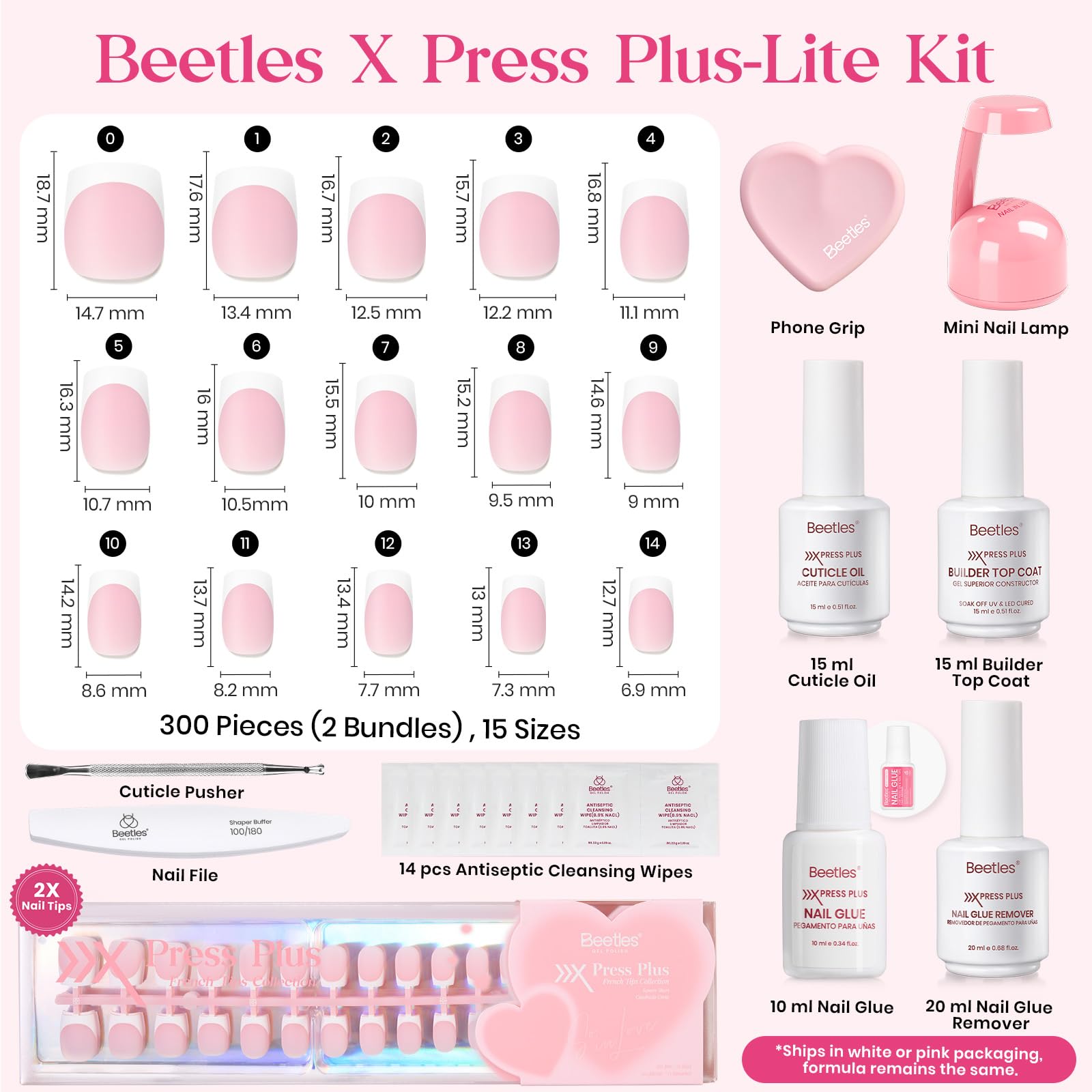 Beetles removedor de uñas facilita retirar adhesivos sin dañar.