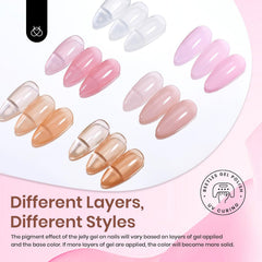 Beetles Sheer Elegance Nude Gel: botellas translúcidas para un acabado suave