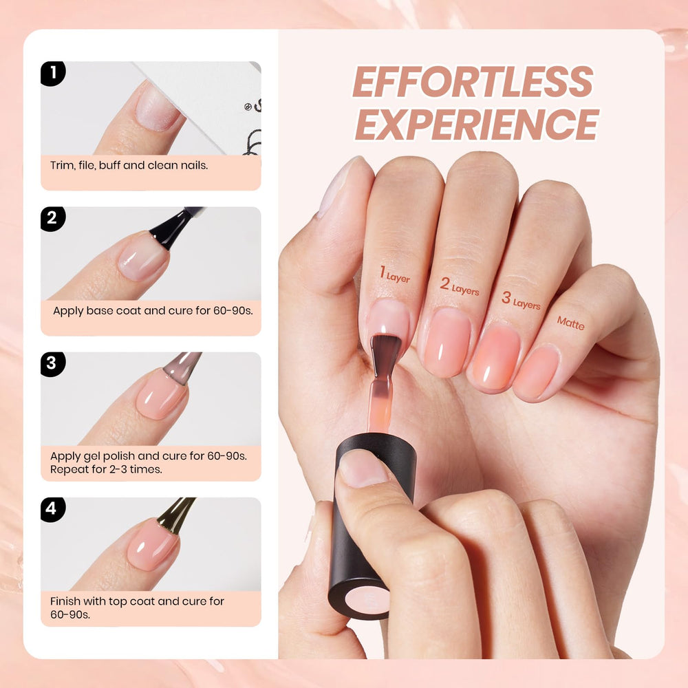 Beetles Sheer Elegance Nude Gel: brillo duradero para uñas de 28 días