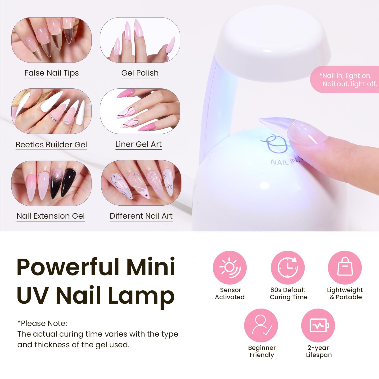 Beetles Tipex lima para dar forma y alisar uñas.