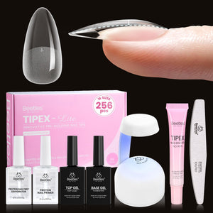 Beetles Tipex Lite Kit tapas de uñas naturales listas para una aplicación precisa