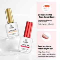 Beetles top coat libre de HEMA: capa superior flexible que protege y mantiene el brillo.