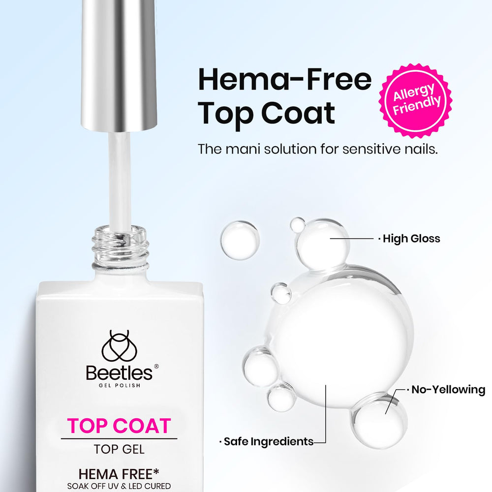 Beetles Top Coat Resistencia diaria: protege uñas ante fricción.