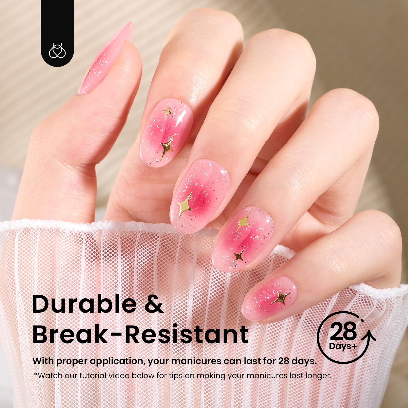 Beetles uñas gel tip uso casero para manicura rápida.