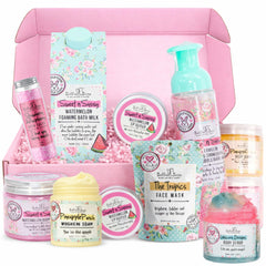 Bella & Bear Mystery Box frente rosa, regalo ideal para niñas.