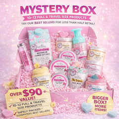Bella & Bear Mystery Box interior con muestras variadas para descubrir aromas.