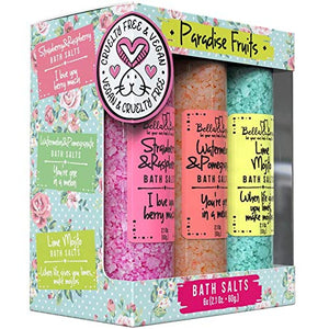 Bella y Bear Sal de baño Frutos del Paraíso: aroma frutal para relajar el ánimo y la piel.