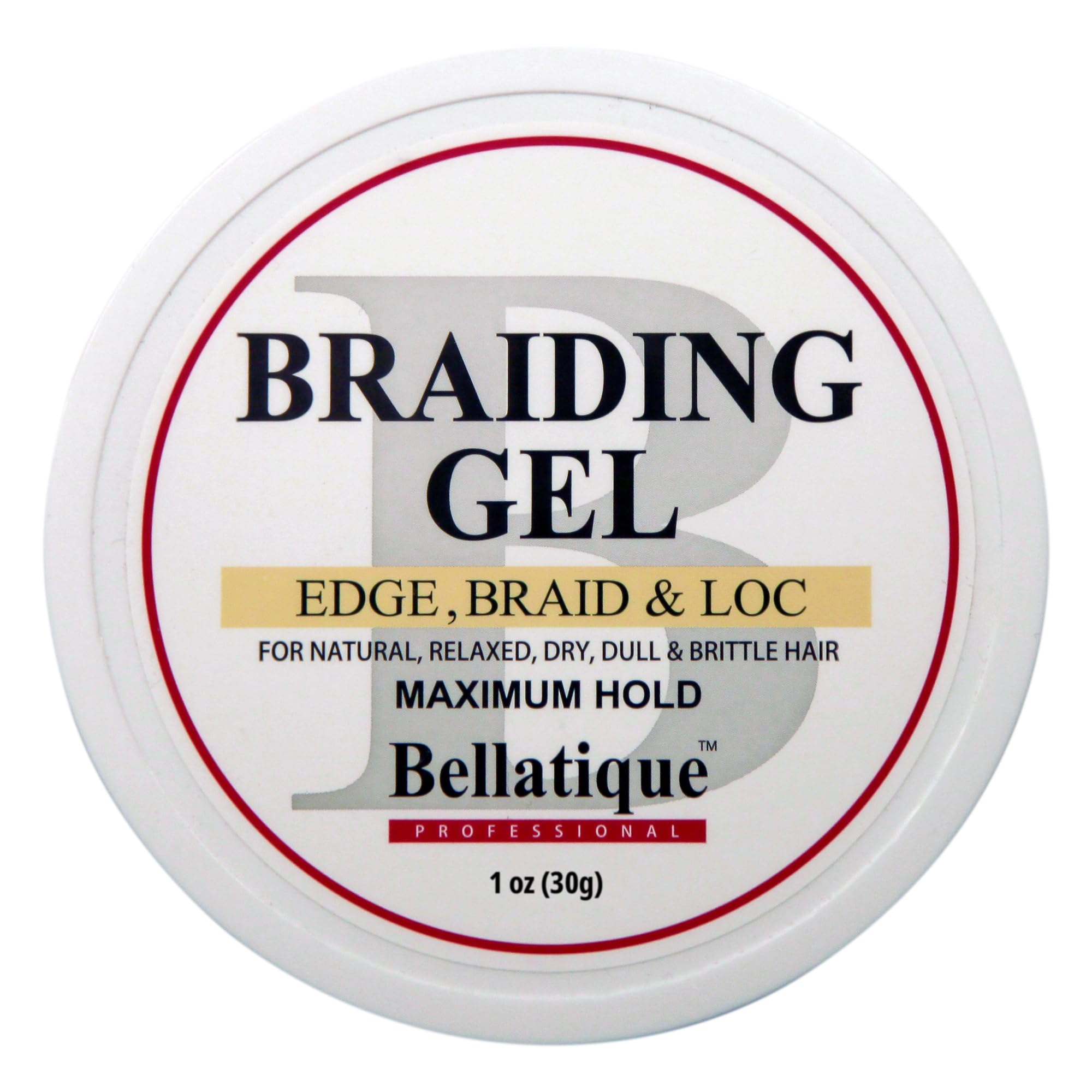 Bellatique Edge, aplicación-gel-pincel, aplicación suave para trenzas y bordes definidos.