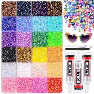 Piedras de resina Belleboost 3mm multicolor para manualidades brillantes