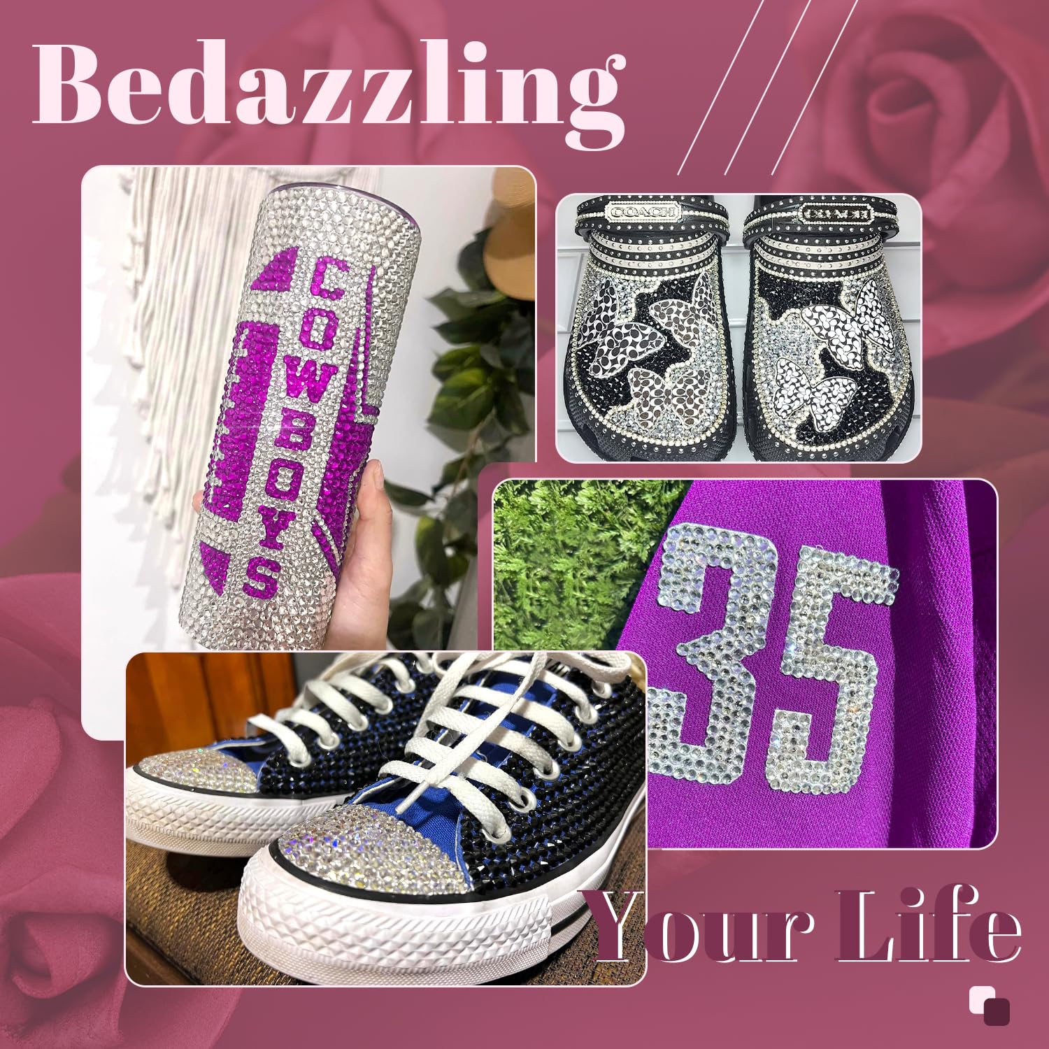 Uso en uñas y DIY con piedras de resina BELLEBOOST.