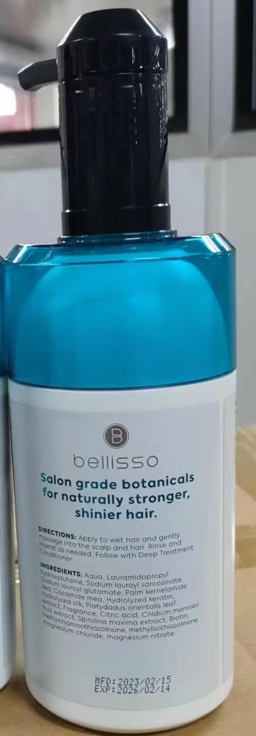Bellisso Biotin Shampoo after-use hair shows added volume and shine.