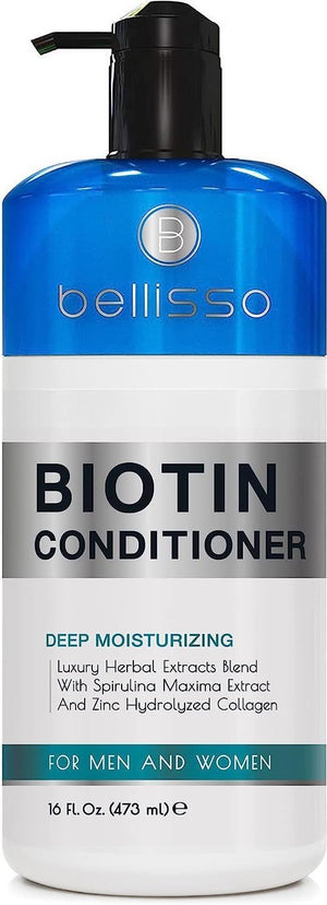 Bellisso Acondicionador de biotina: visual de botella, suavidad y brillo