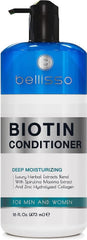 Bellisso Acondicionador de biotina: visual de botella, suavidad y brillo