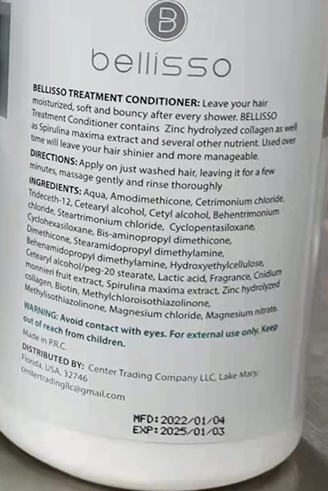Bellisso Acondicionador de biotina: cabello danado recobra brillo y fortaleza