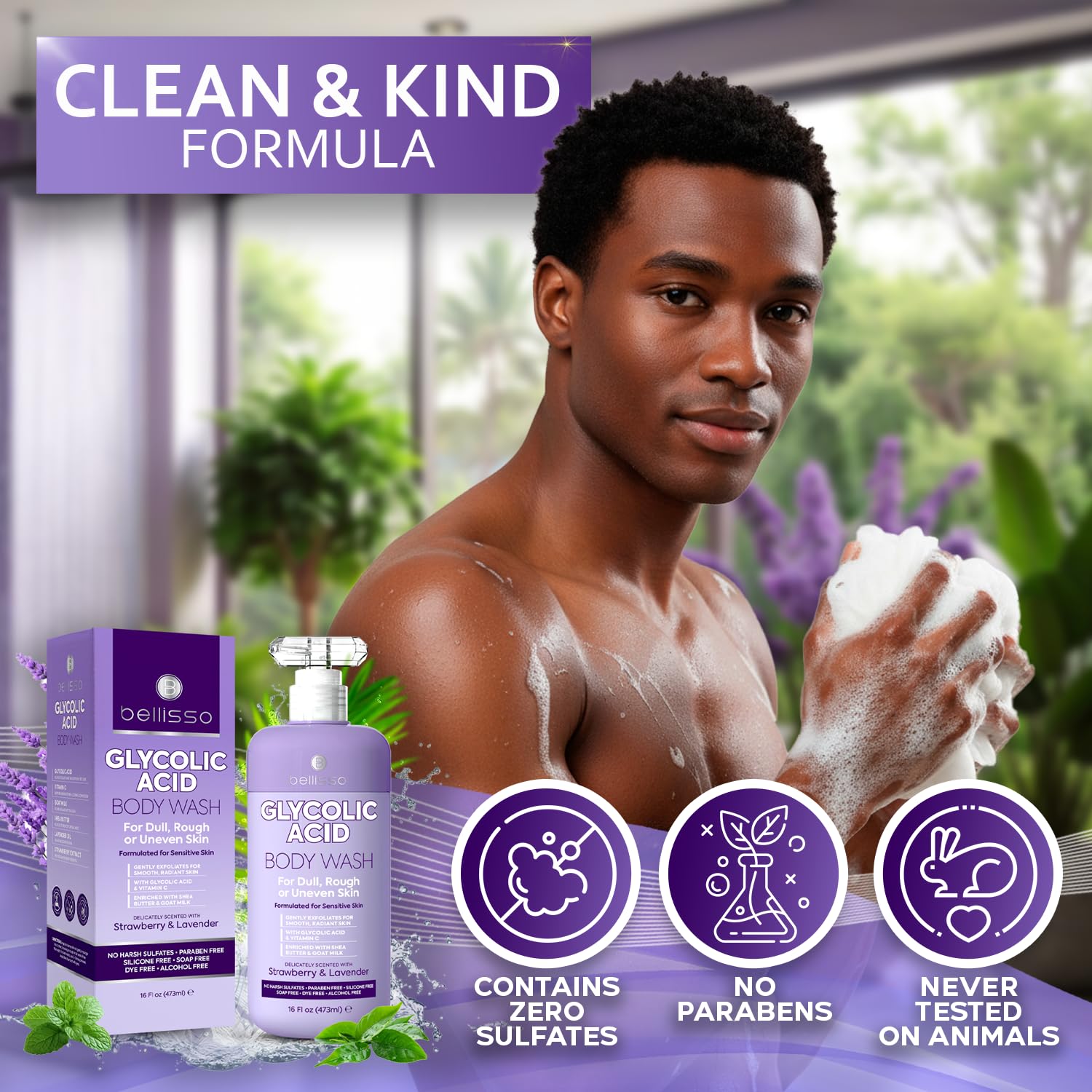 Envase claro de Bellisso con etiqueta legible para una experiencia premium.