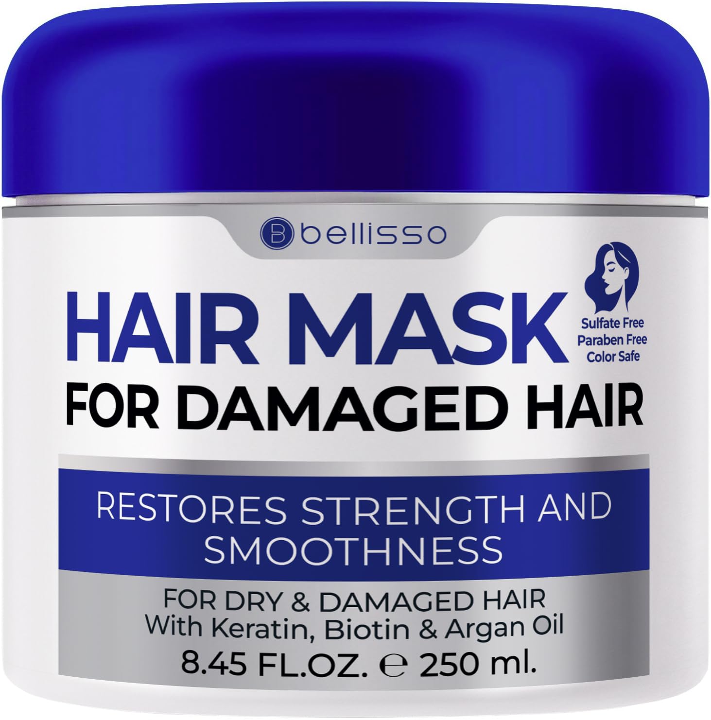 BELLISSO mascarilla cabello dañado aplicación suave para reparación