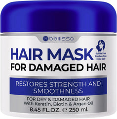 BELLISSO mascarilla cabello dañado aplicación suave para reparación