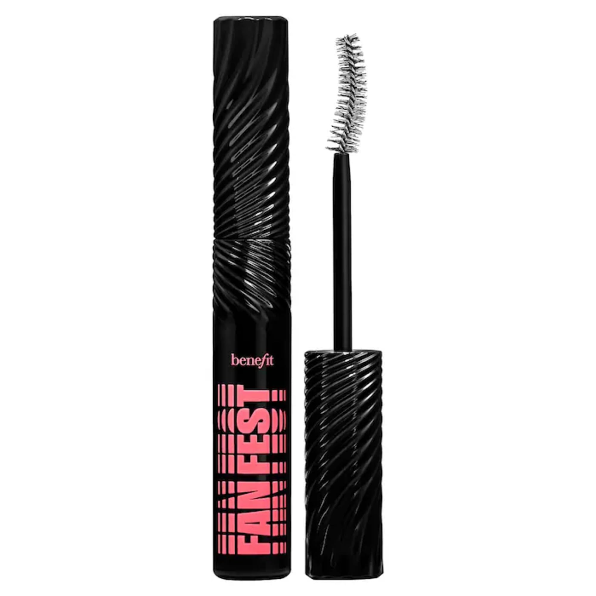 Benefit Fan Fest: brocha de fibra Full-Flex levanta pestañas definidas sin grumos.