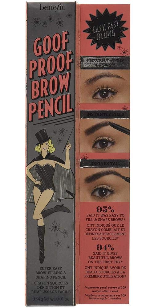 Benefit Goof Proof Brow Pencil textura sedosa para rellenar con precisión.
