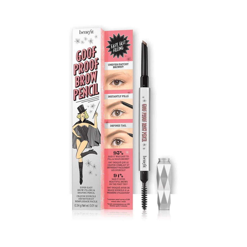 Benefit Goof Proof: punta de lápiz para cejas facilita relleno rápido y natural.