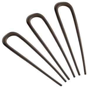 BEoffer pasador frances metal 3 piezas, vista frontal, soporte estable para peinados elegantes