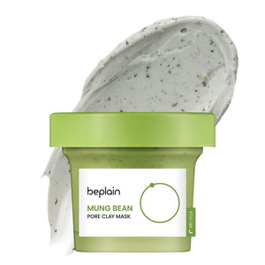 Beplain mascarilla de frijol mung, envase de 120 ml para limpieza suave.