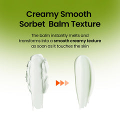 Beplain Mung Bean Pore Cleansing Milk Balm, textura sorbete no grasa para limpieza suave