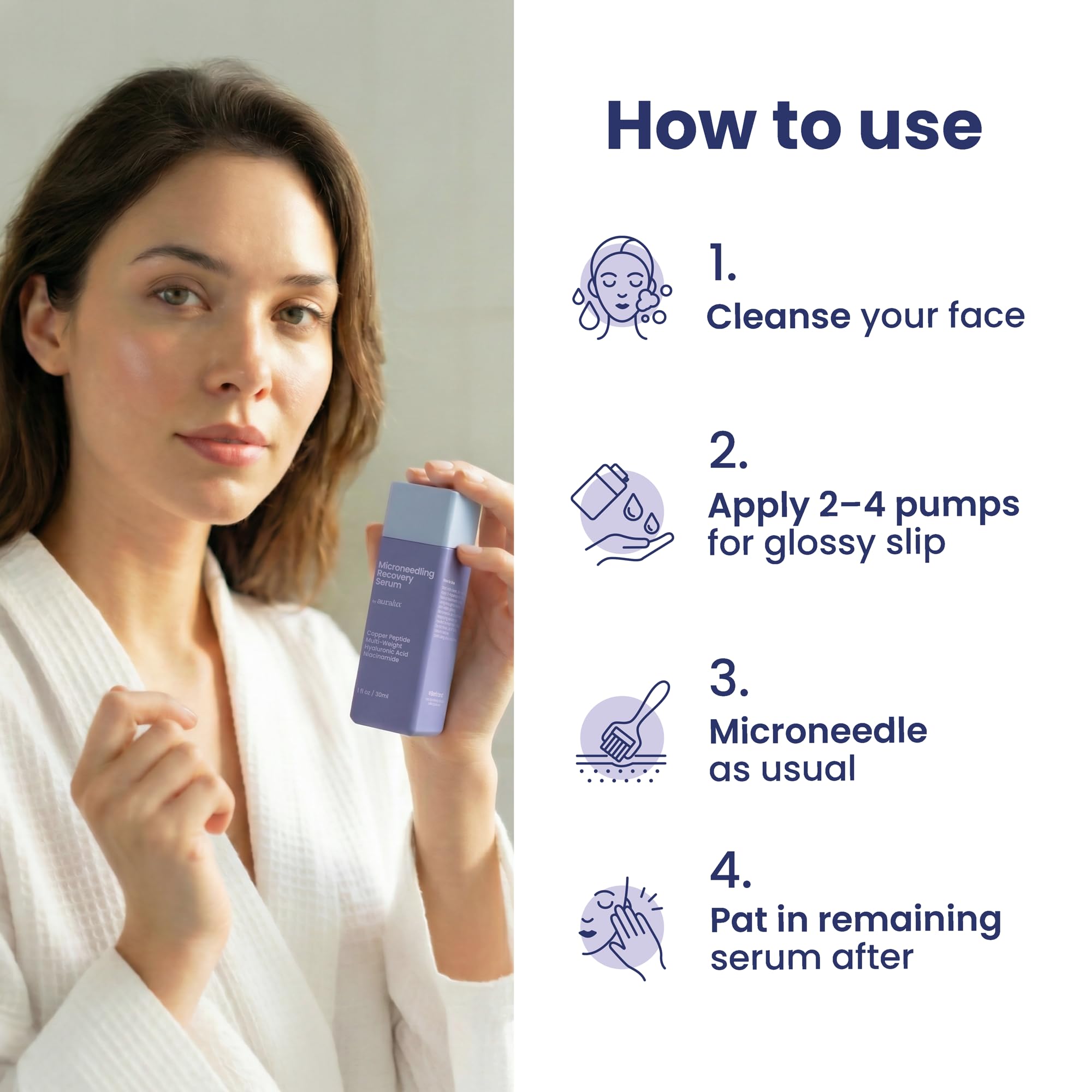 Berkland Auralux Serum: activa la calma y reduce la irritación post-tratamiento.