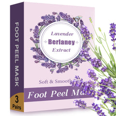 Berlaney mascarilla exfoliante para pies con lavanda, exfolia suavemente y deja piel suave