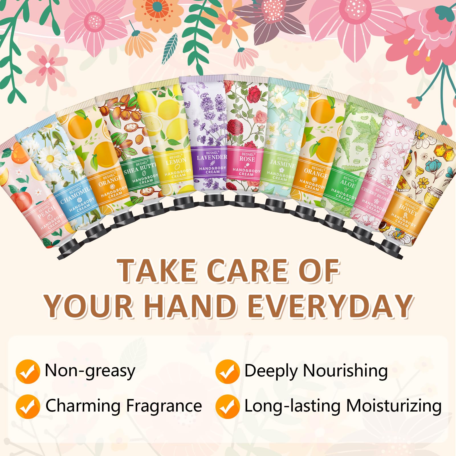 BESNEL crema de manos ingredientes naturales y hidratación suave