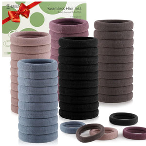 Gomas para cabello Bessrung con diseño sin costura, duraderas para uso diario.