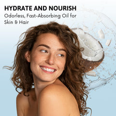 Best of Nature Aceite coco fraccionado, cuidado de cabello suave y brillo natural.